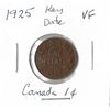 Image 1 : 1925 Canadian Cent - Key Date