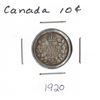 Image 1 : 1920 Canadian Silver Ten Cent