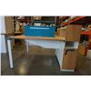 Image 8 : NEW MODERN 2 PERSON WORK STATION WITH DIVIDER AND LOCKING DRAWERS FOR EACH SIDE