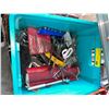 Image 1 : Guide extention for cutting jip rock with green box of misc household tools. Mechanics tools and cov