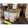 Image 2 : HOME - White Gasoline tins - approx 9  (very collectible)