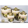Image 1 : KITCHEN CANISTER SET WITH LIDS