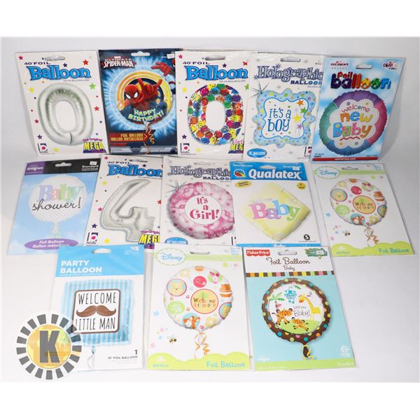 FLAT OF ASSORTED FOIL BALLOONS