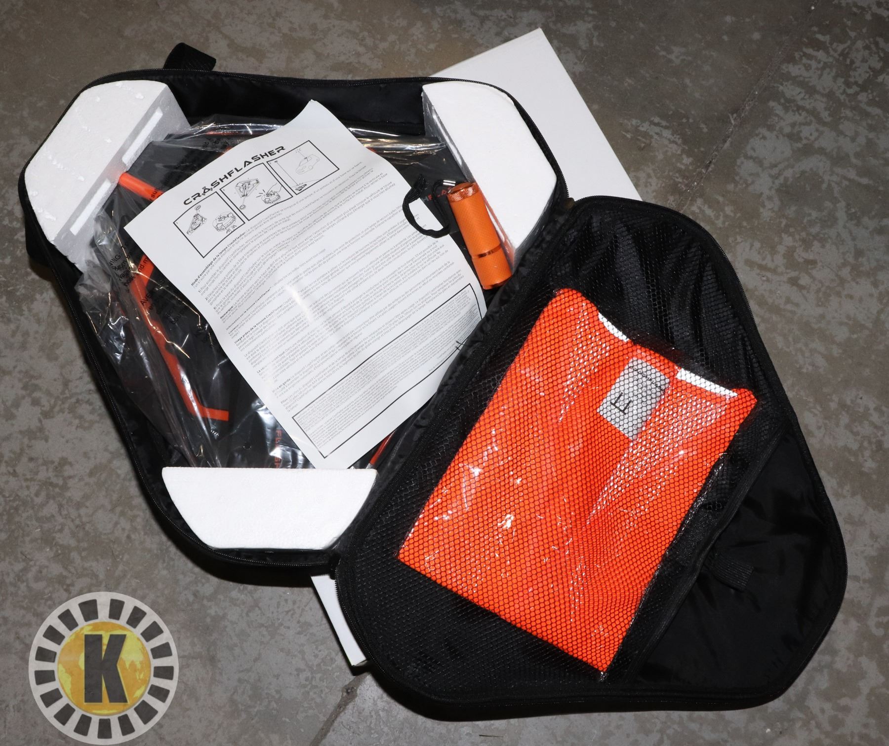 NEW CRASH FLASHER ROADSIDE SAFETY DEVICE