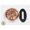 Image 2 : PURE .999 1-OZ FINE COPPER ROUND "LEO"