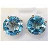 Image 1 : 14K YELLOW GOLD BLUE TOPAZES(6.9CT)
