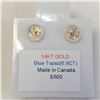 Image 3 : 14K YELLOW GOLD BLUE TOPAZES(6.9CT)