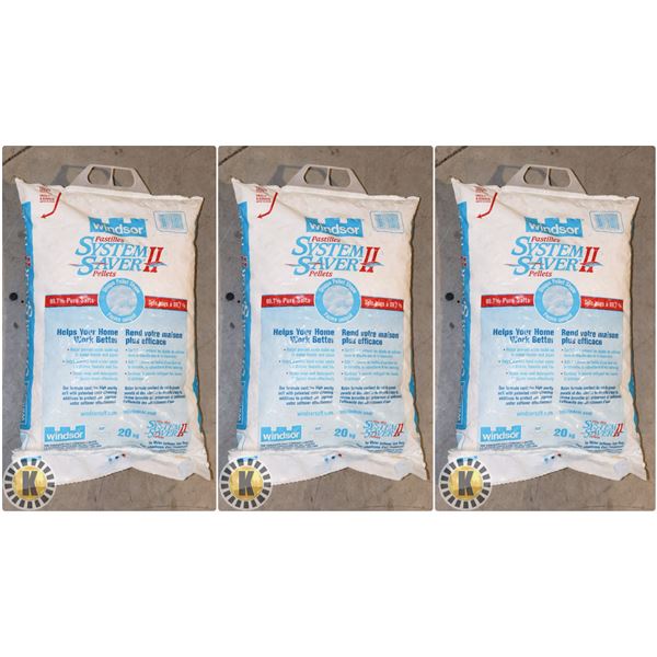 3 BAGS OF WINDSOR SYSTEM SAVER II PELLETS