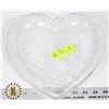 Image 2 : HEART SHAPE GLASS SERVING DISH