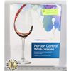 Image 1 : BOX OF TWO PORTION CONTROL WINE GLASSES