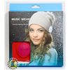 Image 1 : NEW BLUETOOTH WIRELESS MUSICAL BEANIE (RED/PINK)