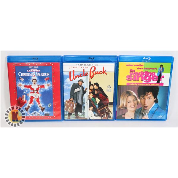 3 COMEDY THEMED FILMS BLURAY