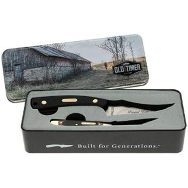 BTI OT SHARPFINGER & CANOE KNIFE COMBO TIN