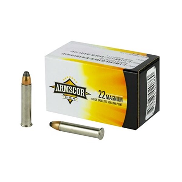ARMSCOR 22WMR 40GR JHP - 50 Rds