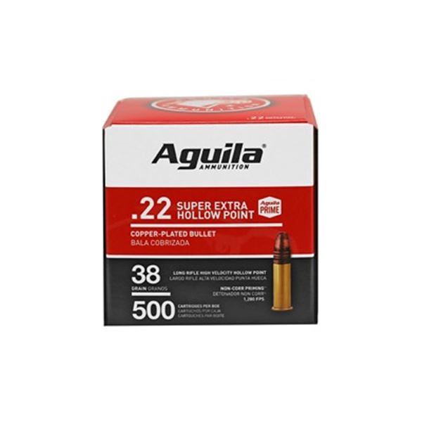 AGUILA 22LR HV HP 38 GR - 500 Rds