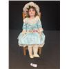 Image 2 : 25" Kestner 160 Kid Body Bisque Lower Arms and Hands, Hair Wig, Sleep Eyes, Four Teeth