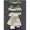 Image 1 : Lot of 2 Very Nice Doll Dresses with Lace, 12" and 13" Long