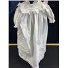 Image 2 : Lot of 2 Beautiful Antique Vintage Christening Gowns with Lace and Hand Embroidering, Both in Great