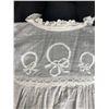 Image 8 : Lot of 2 Beautiful Antique Vintage Christening Gowns with Lace and Hand Embroidering, Both in Great