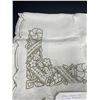 Image 2 : Antique Cutwork with Embroidery Tablecloth, Never Used 48 x 70"