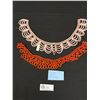 Image 2 : Lot of 2 1950s Vintage Collars, Pink and Orange