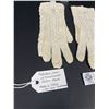 Image 2 : Fabulous Pair of Handmade Cotton Gloves, Made in Italy, Like New/Old Inventory