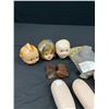 Image 2 : Lot Of Vintage Collectible Doll Parts Including Heads, Legs, Shoes, Etc.