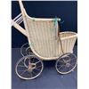 Image 2 : Turn of the 20th Century Willow Basket Weave Stroller From Nova Scotia - All Original