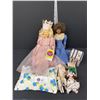 Image 1 : Collectible Doll Lot Including Glinda the Good Witch, Doll Shoes, Etc.