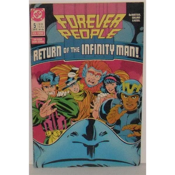 Forever People DC Comics #5 1988 Printed in Canada - bande dessinée anglaise imprimée au Canada