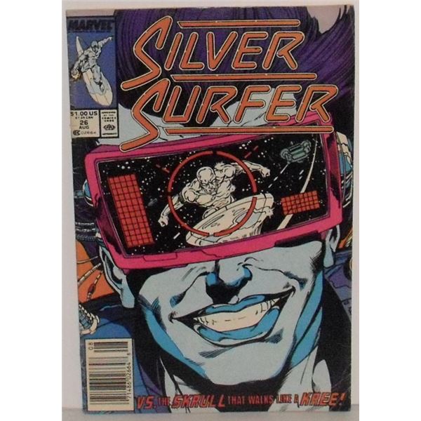 Silver Surfer, Marvel Comics, #26 Vol 3 1989 Printed in USA - bande dessinnée anglaise
