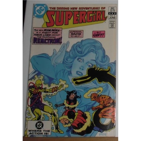 Rare near mint or mint rare DC Supergirl Vol 2 #8 1983 - rare bande dessinée presque neuve ou neuve