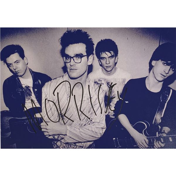 Autograph Signed Morrissey Photo