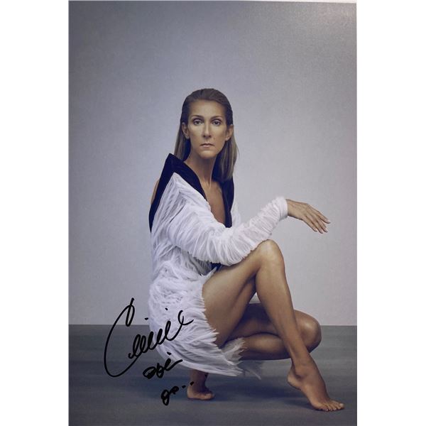 Autograph Signed Autographed Celine Dion Photo