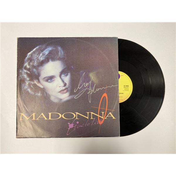 Autograph Signed Madonna Live to Tell Vinyl