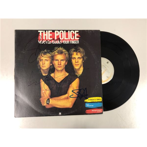 Autograph Signed Police Around Your Finger Vinyl