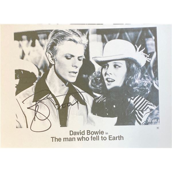 Signed David Bowie Media Press Photo