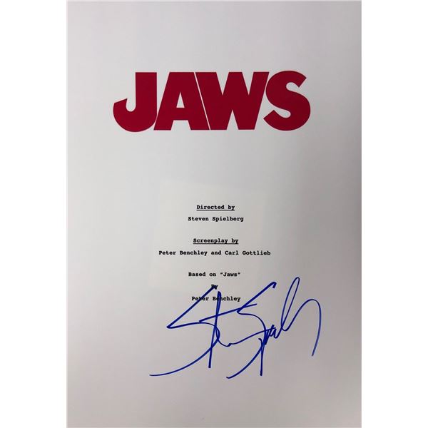 Jaws Steven Spielberg  Autograph Signed Script Cover