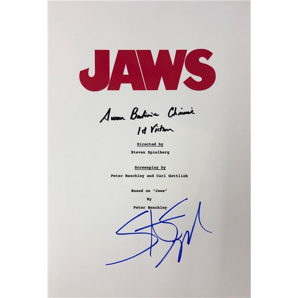 Jaws Steven Spielberg  Autograph Signed Script Cover