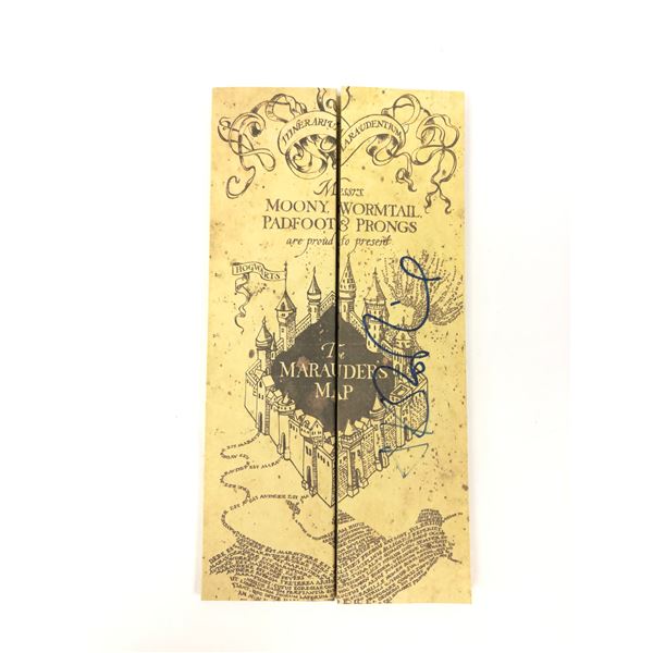 Harry Potter JK Rowling Signd Map