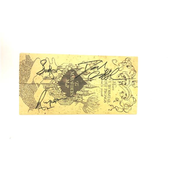 Harry Potter Daniel Emma Signd Map