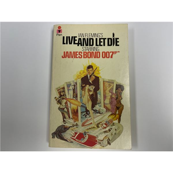 Roger Moore Autograph  Autograph Signed Live And Let Die Book