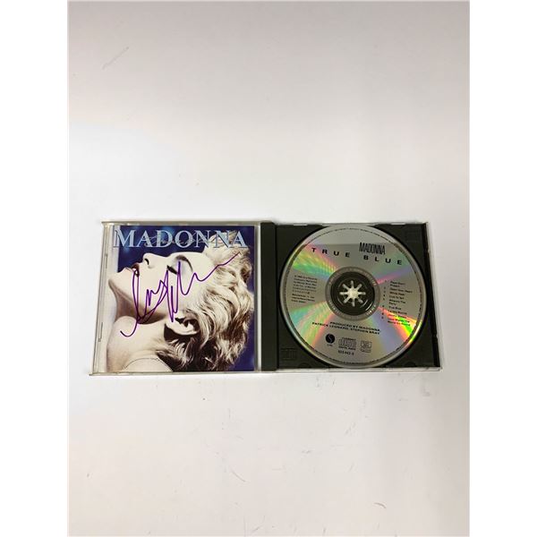 Autograph Signed Madonna True Blue CD Album