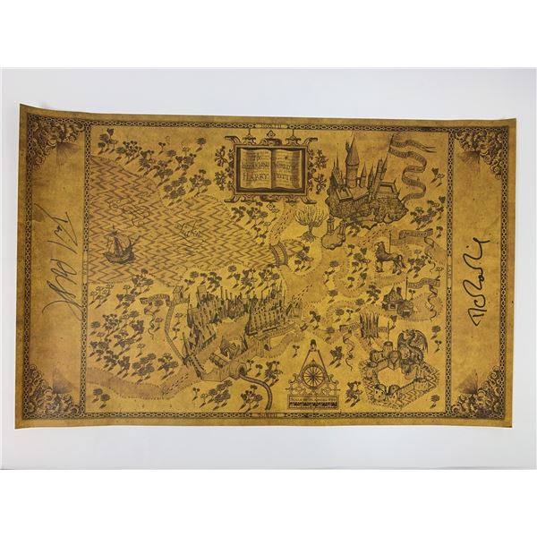 Autograph Signed Harry Potter Toy Map