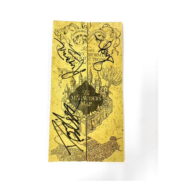 Autograph Signed Harry Potter Map Toy