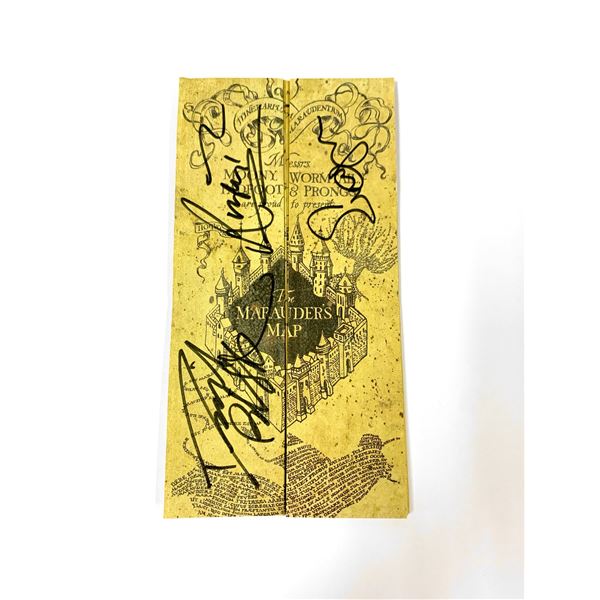 Autograph Signed Harry Potter Map Toy