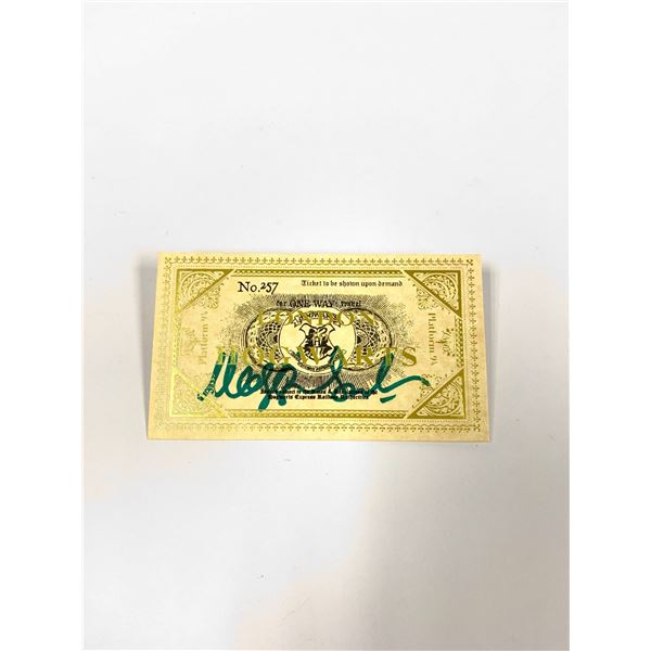 Autograph Signed Maggie Smith Train Ticket