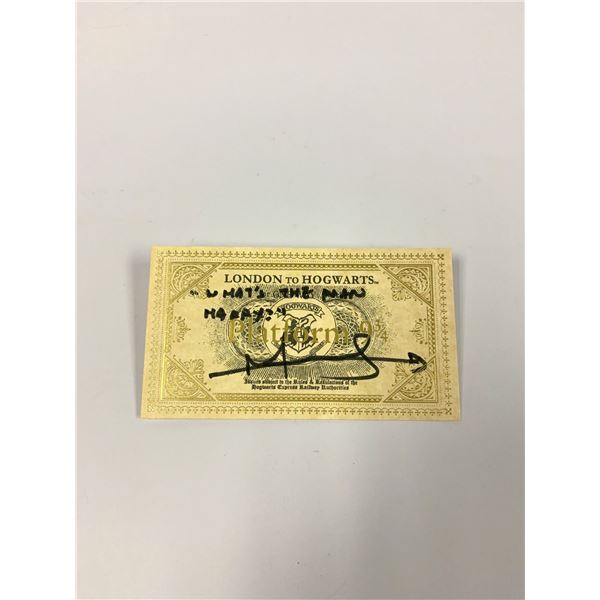 Autograph Signed Matthew Lewis Train Ticket