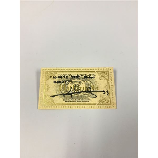 Autograph Signed Matthew Lewis Train Ticket