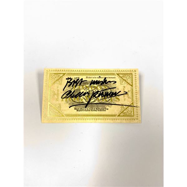 Autograph Signed Alan Rickman Train Ticket